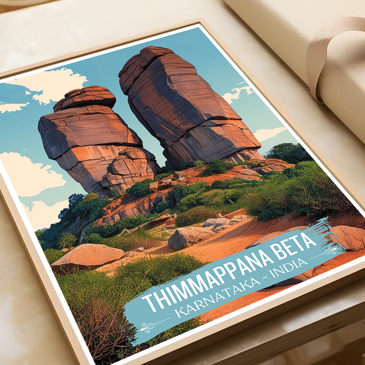Thimmappana Beta - Karnataka - India - Travel Wall Art Print Poster - Art Print - Travel Art Poster