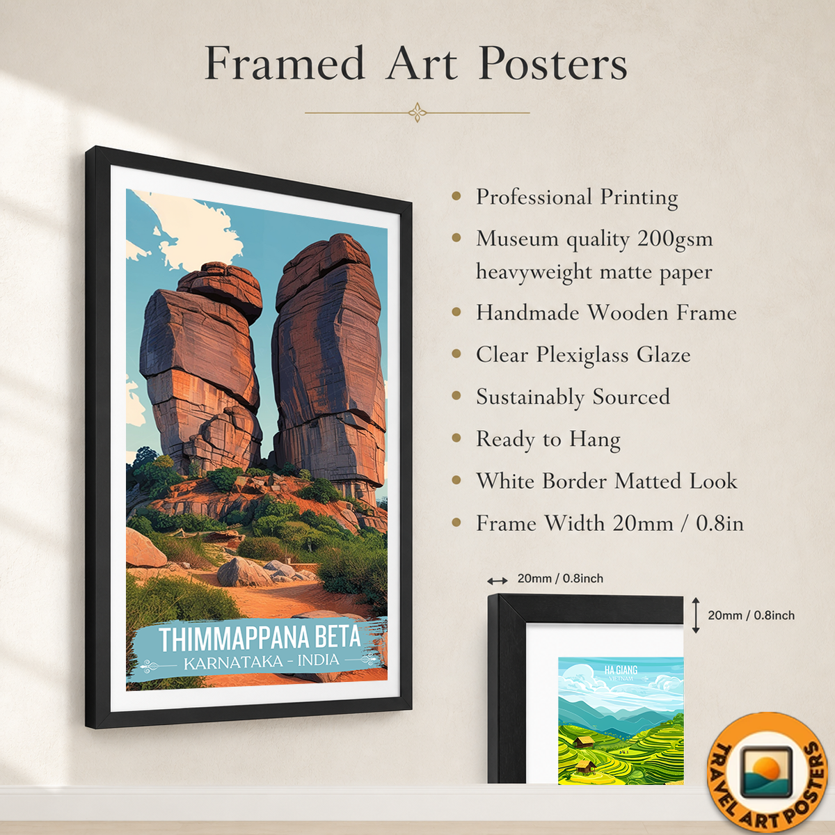 Thimmappana Beta - Karnataka - India - Travel Wall Art Print Poster - Art Print - Travel Art Poster