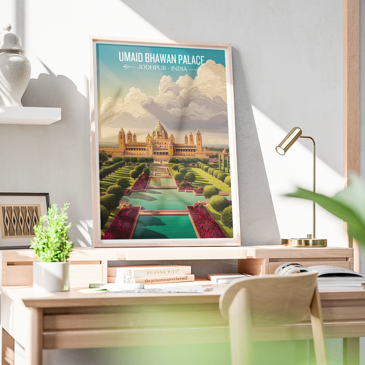 Umaid Bhawan Palace - Jodhpur - India - Travel Wall Art Print Poster - Art Print - Travel Art Poster