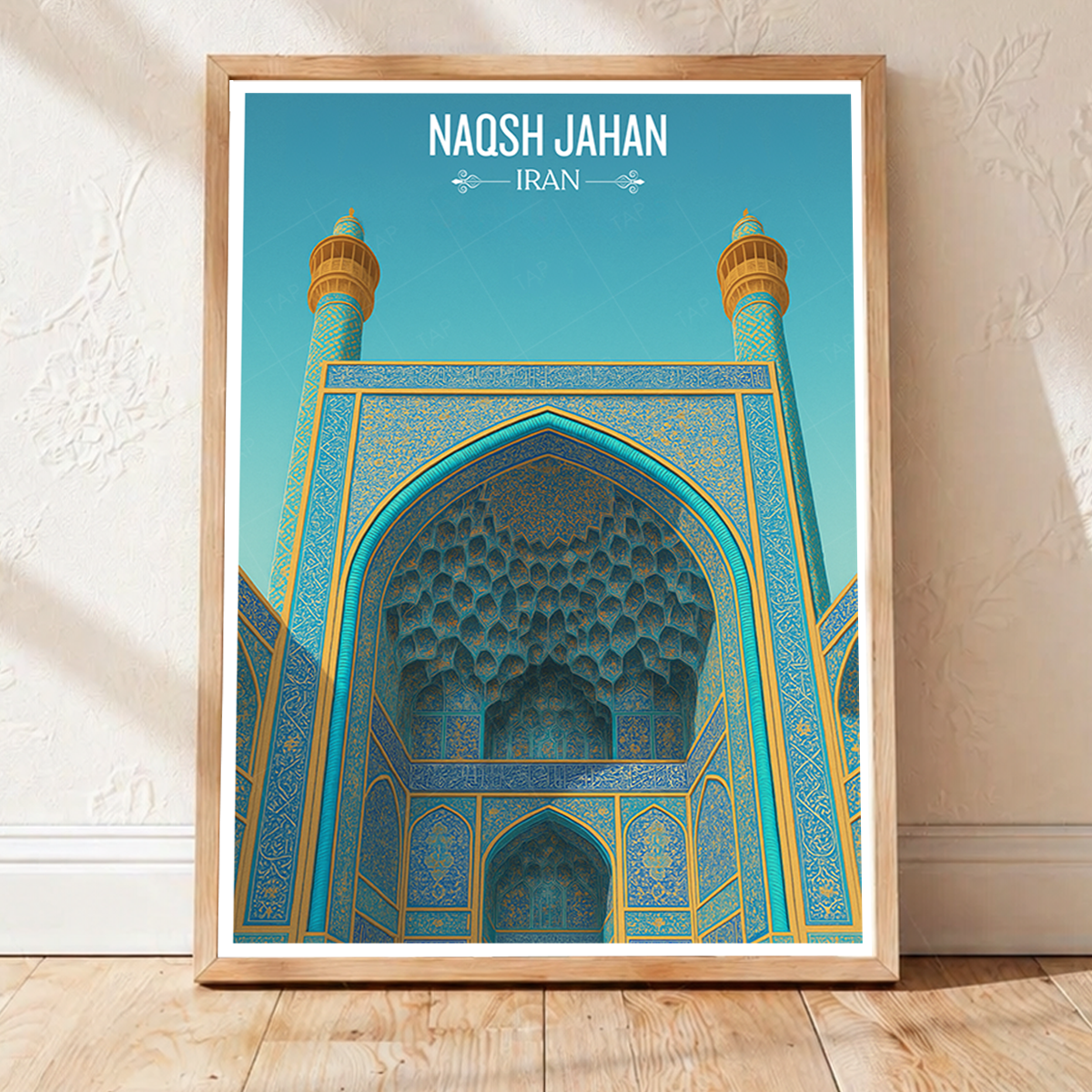 Naqsh-e-Jahan - Iran - Travel Art Wall Deco Poster - Art Print - Travel Art Poster