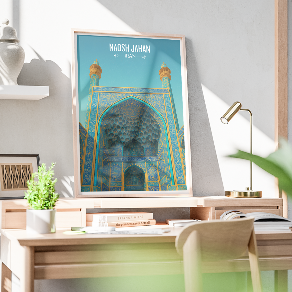 Naqsh-e-Jahan - Iran - Travel Art Wall Deco Poster - Art Print - Travel Art Poster