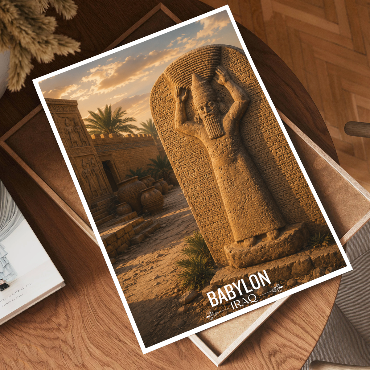 Babylon - Iraq - Travel Art Wall Deco Poster - Art Print - Travel Art Poster