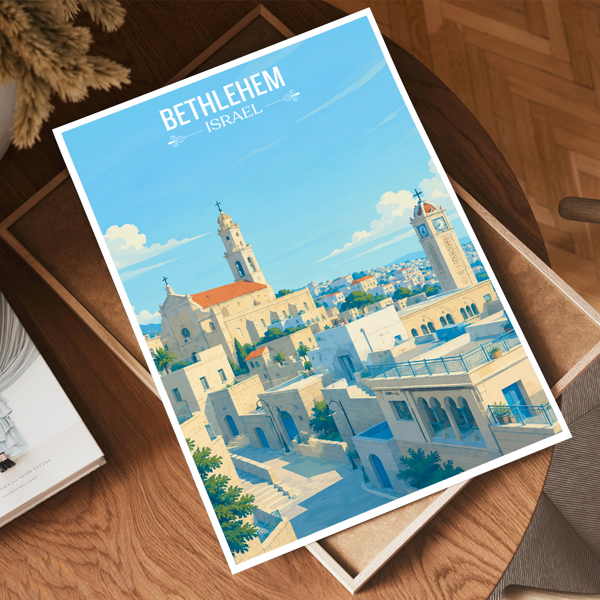 Bethlehem - Israel - Travel Art Wall Deco Poster - Art Print - Travel Art Poster