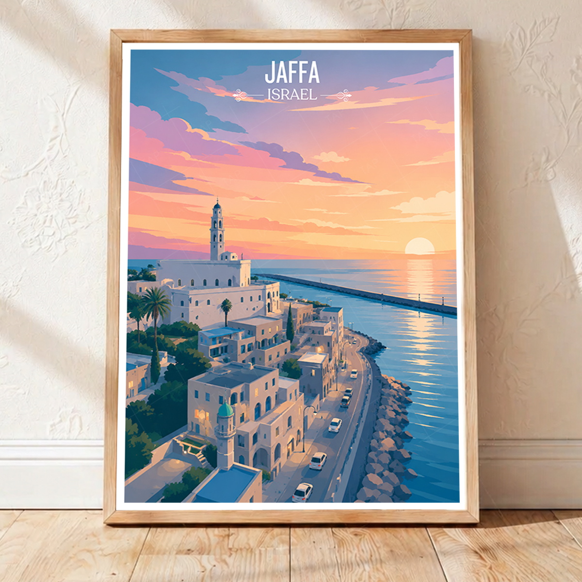 Jaffa - Israel - Travel Art Wall Deco Poster - Art Print - Travel Art Poster