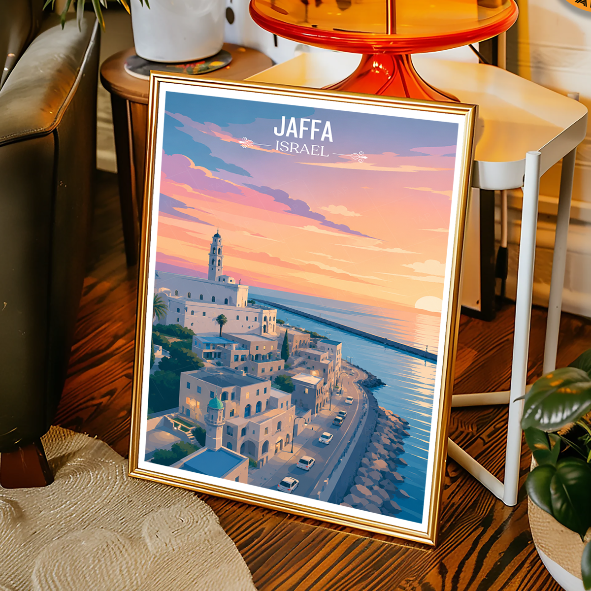 Jaffa - Israel - Travel Art Wall Deco Poster - Art Print - Travel Art Poster