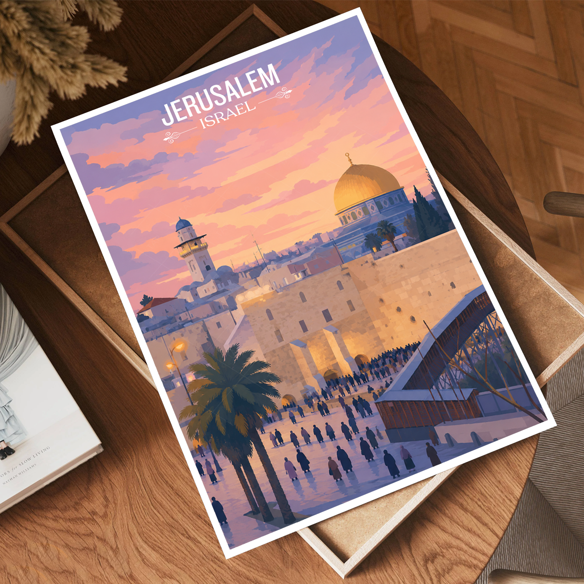 Jerusalem - Israel - Travel Art Wall Deco Poster - Art Print - Travel Art Poster