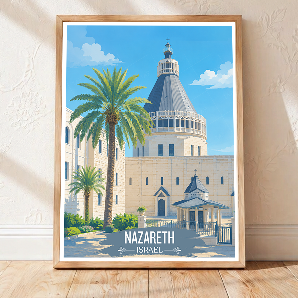 Nazareth - Israel - Travel Art Wall Deco Poster - Art Print - Travel Art Poster