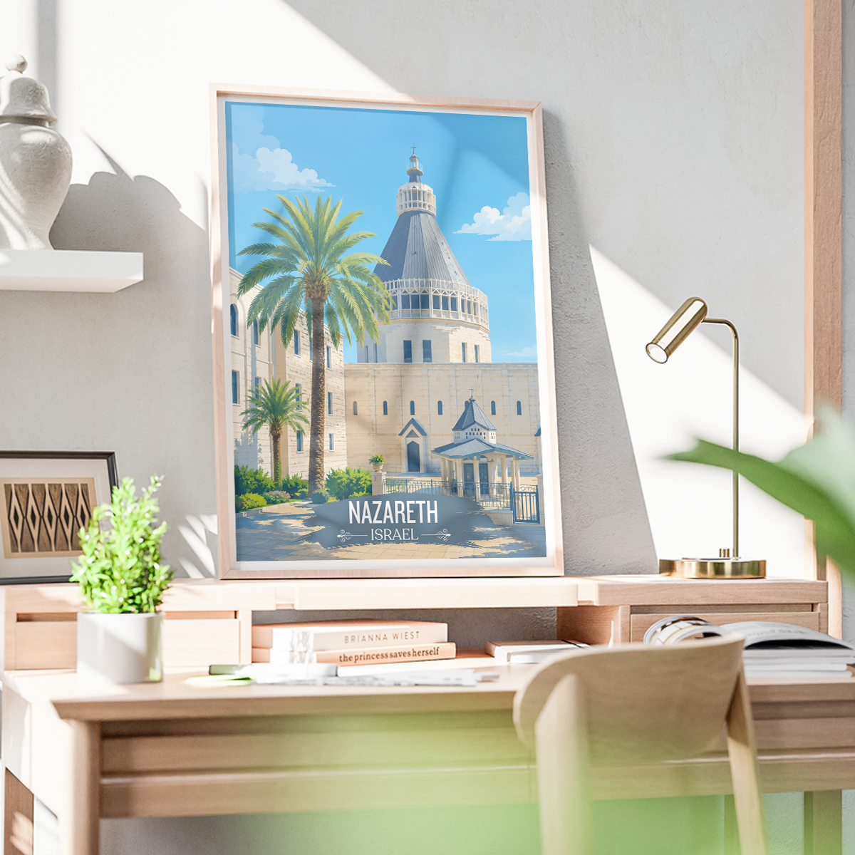 Nazareth - Israel - Travel Art Wall Deco Poster - Art Print - Travel Art Poster