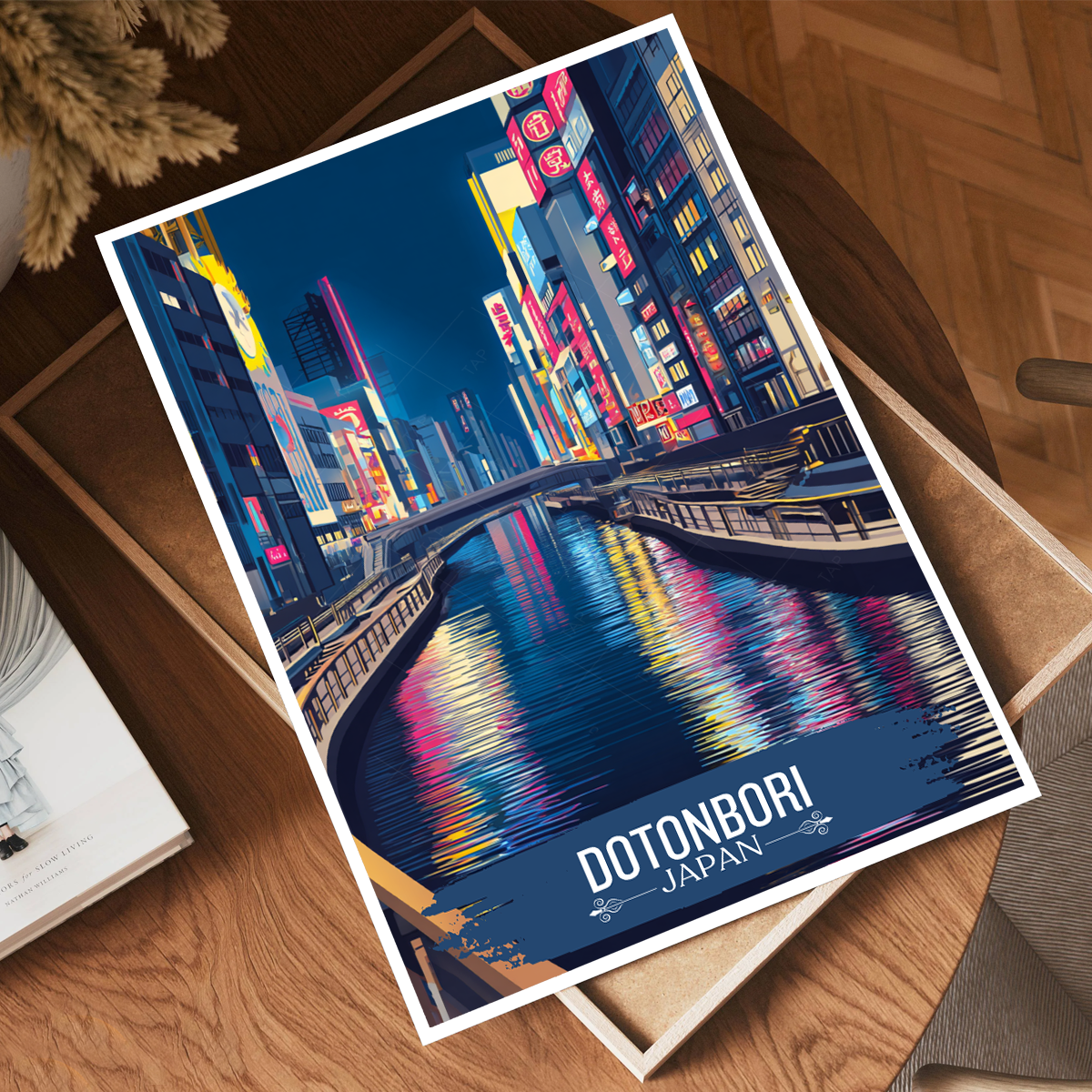 Dtonbori - Japan - Travel Art Wall Deco Poster - Art Print - Travel Art Poster
