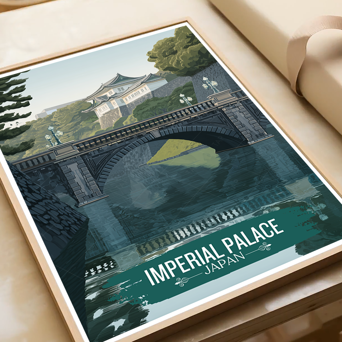 Imperial Palace - Japan - Travel Art Wall Deco Poster - Art Print - Travel Art Poster