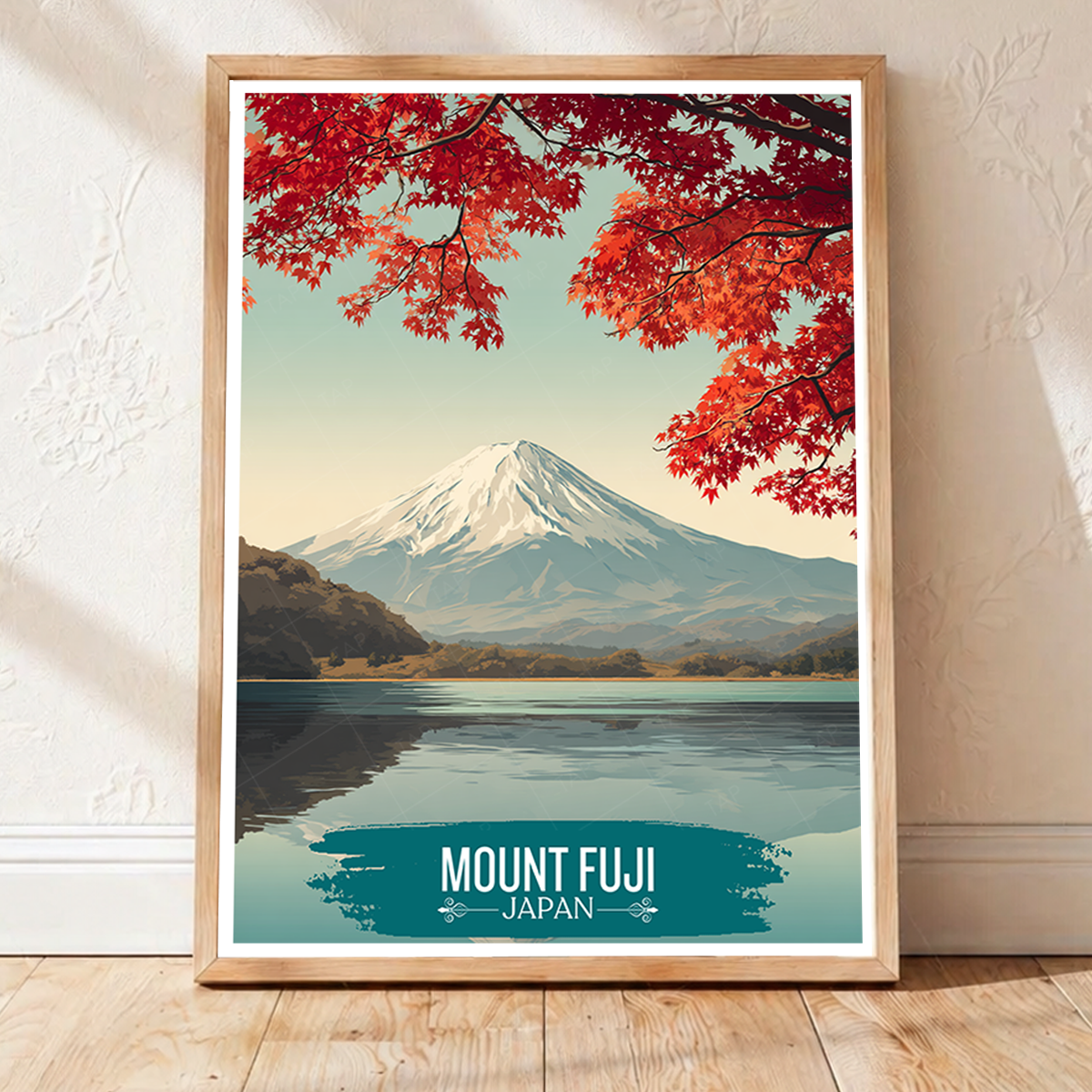 Mount Fuji - Japan - Travel Art Wall Deco Poster - Art Print - Travel Art Poster