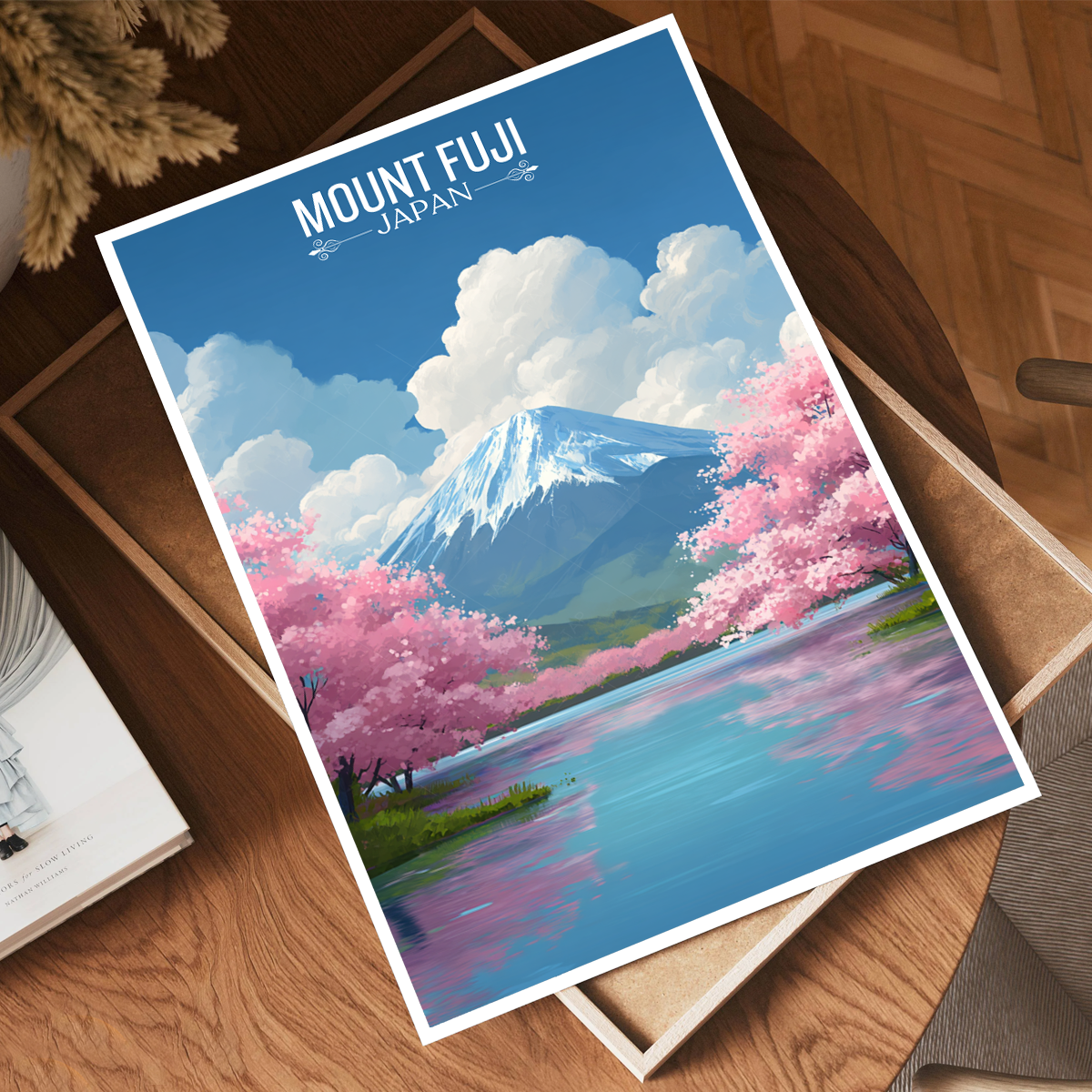 Fugaku - Japan - Travel Art Wall Deco Poster - Art Print - Travel Art Poster