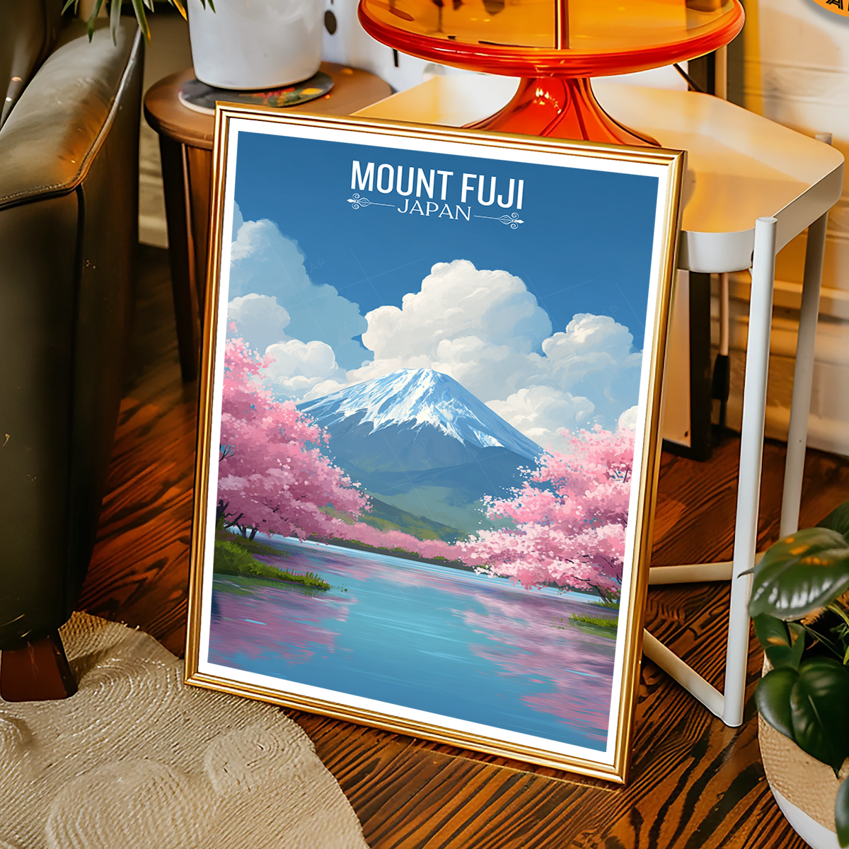 Fugaku - Japan - Travel Art Wall Deco Poster - Art Print - Travel Art Poster