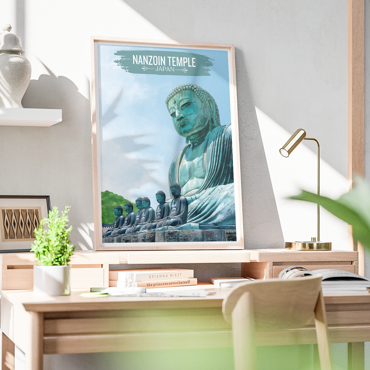 Nanzoin Temple Sasaguri - Japan - Travel Art Wall Deco Poster - Art Print - Travel Art Poster