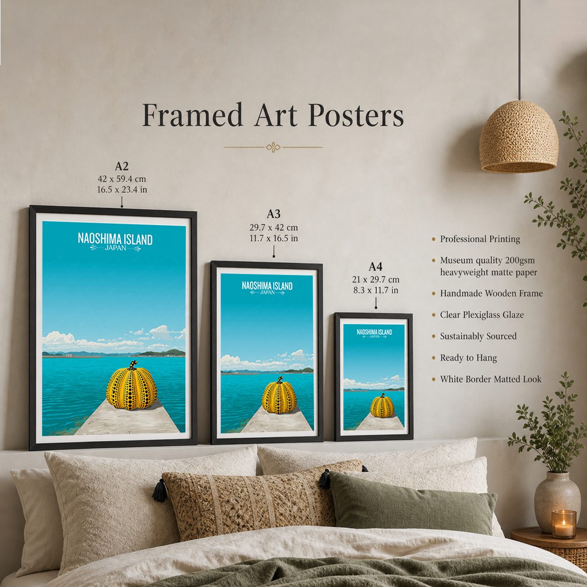 Naoshima Island - Japan - Travel Art Wall Deco Poster - Art Print - Travel Art Poster