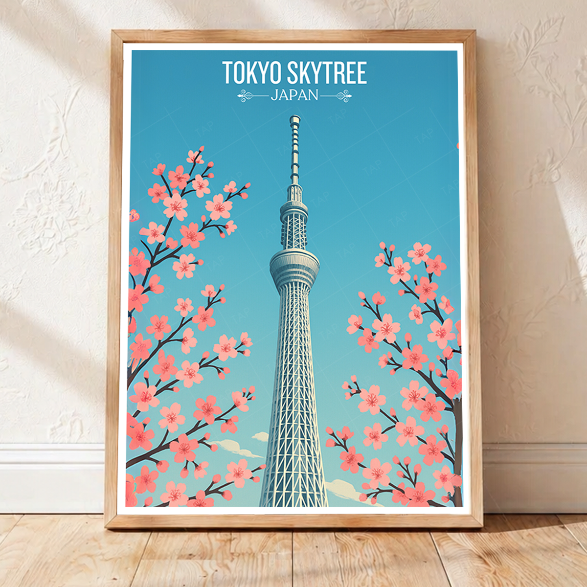 Tokyo Skytree - Japan - Travel Art Wall Deco Poster - Art Print - Travel Art Poster
