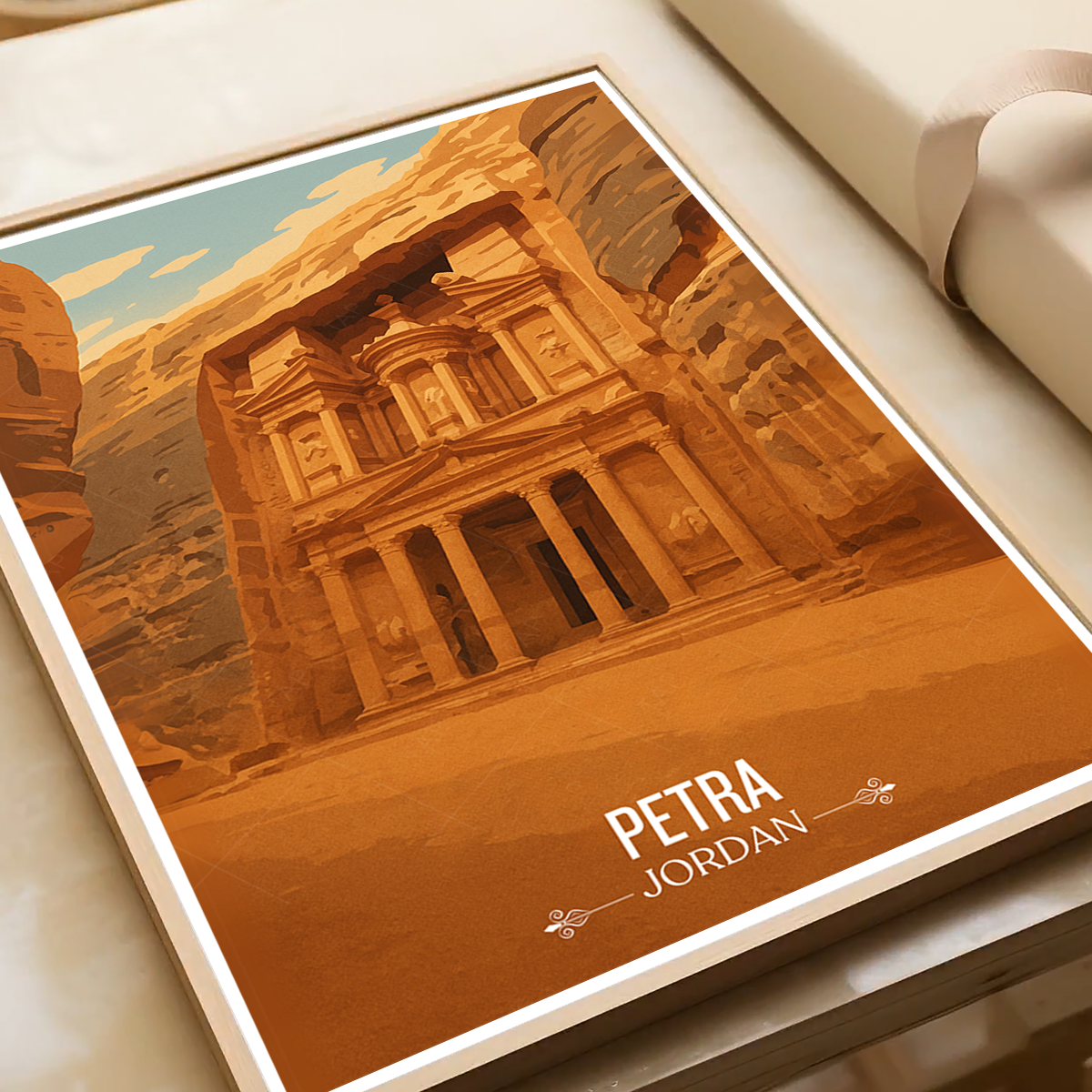 Petra - Jordan - Travel Art Wall Deco Poster - Art Print - Travel Art Poster