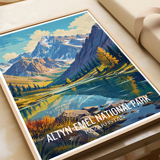 Altyn-Emil National Park - Kazakhstan - Travel Art Wall Deco Poster Print - Art Print - Travel Art Poster