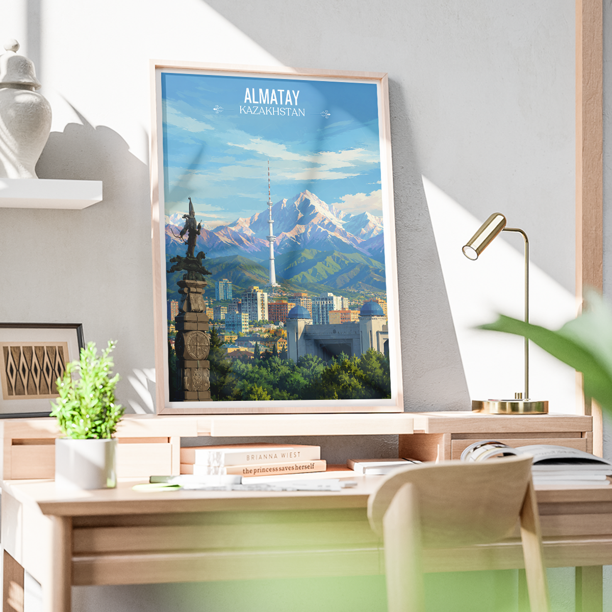 Almaty - Kazakhstan - Travel Art Wall Deco Poster Print - Art Print - Travel Art Poster
