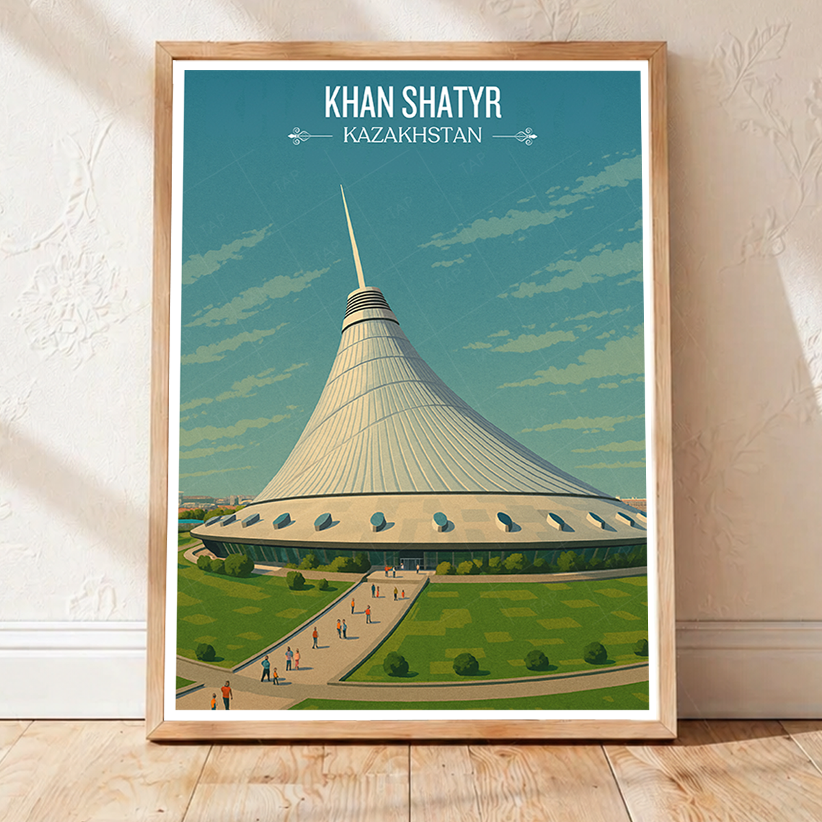 Khan Shatyr Centre - Kazakhstan - Travel Art Wall Deco Poster Print - Art Print - Travel Art Poster