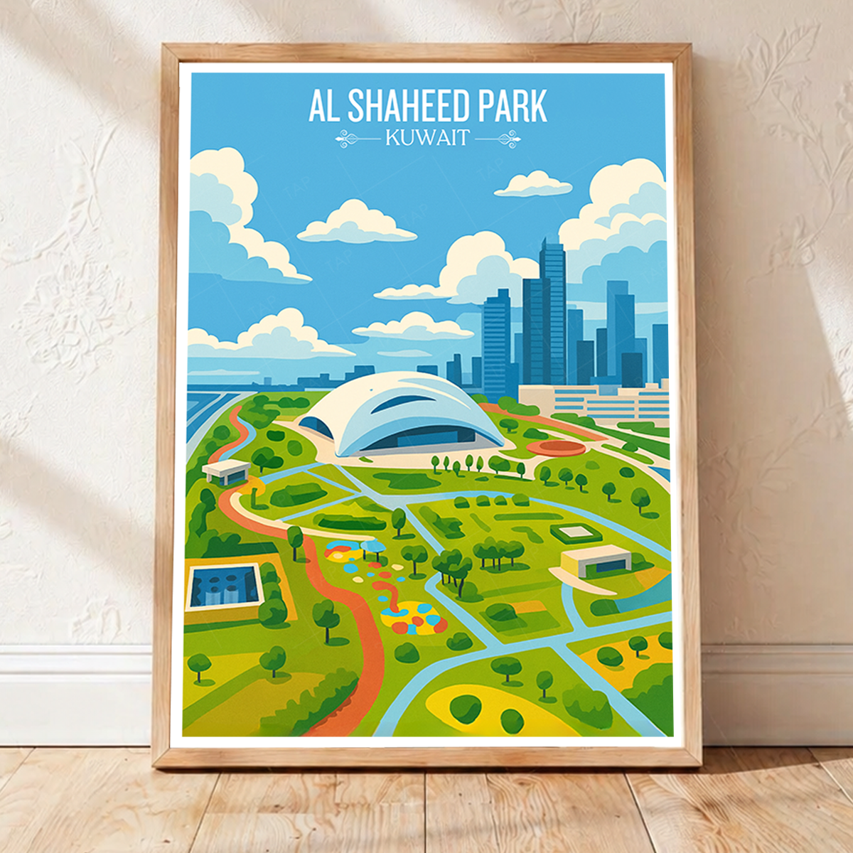 Al Shaheed Park - Kuwait - Travel Art Wall Deco Poster Print - Art Print - Travel Art Poster