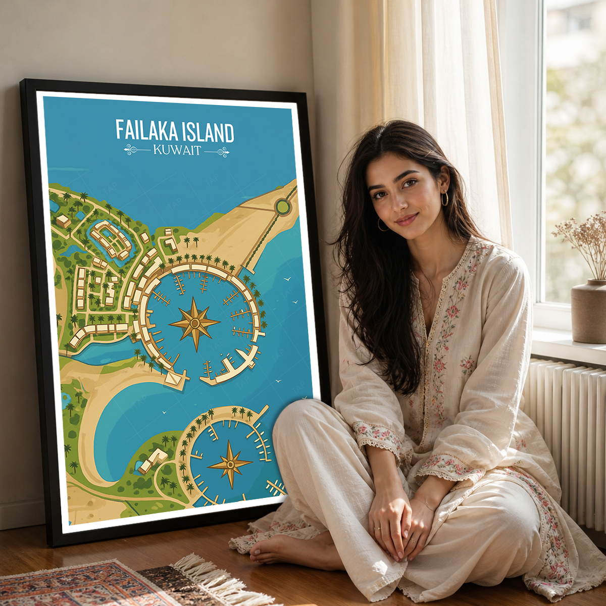 Failaka Island - Kuwait - Travel Art Wall Deco Poster Print - Art Print - Travel Art Poster