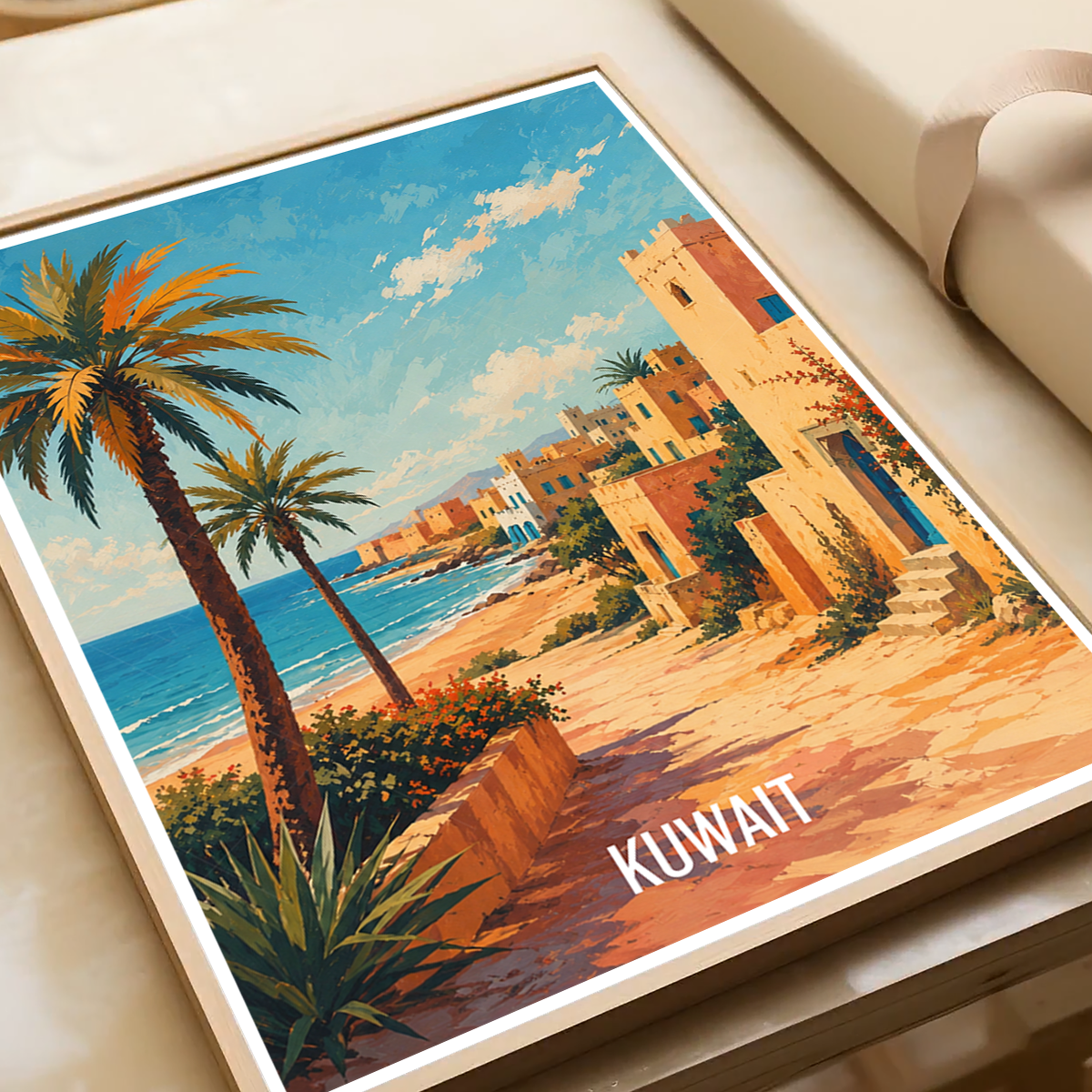 Kuwait - Travel Art Wall Deco Poster Print - Art Print - Travel Art Poster