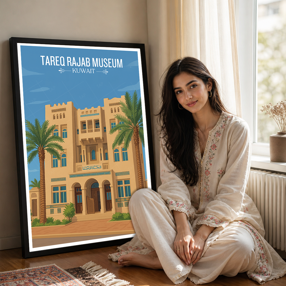 Tareq Rajab Museum - Kuwait - Travel Art Poster Print - Art Print - Travel Art Poster