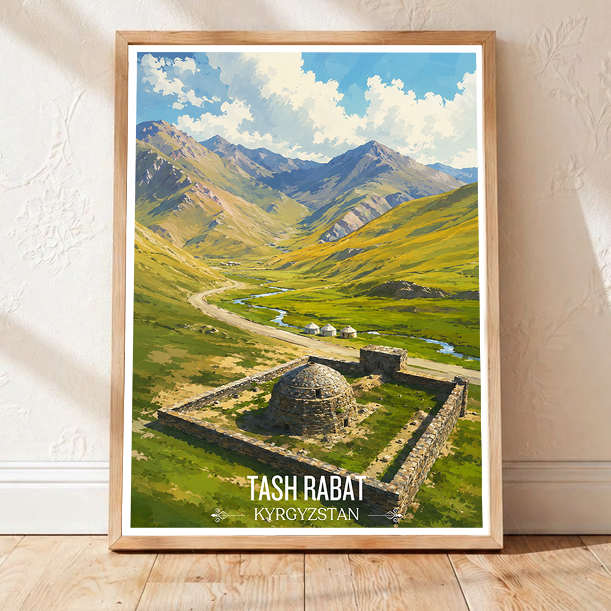 Tash Rabat - Kyrgyzstan - Travel Art Wall Deco Poster Print - Art Print - Travel Art Poster