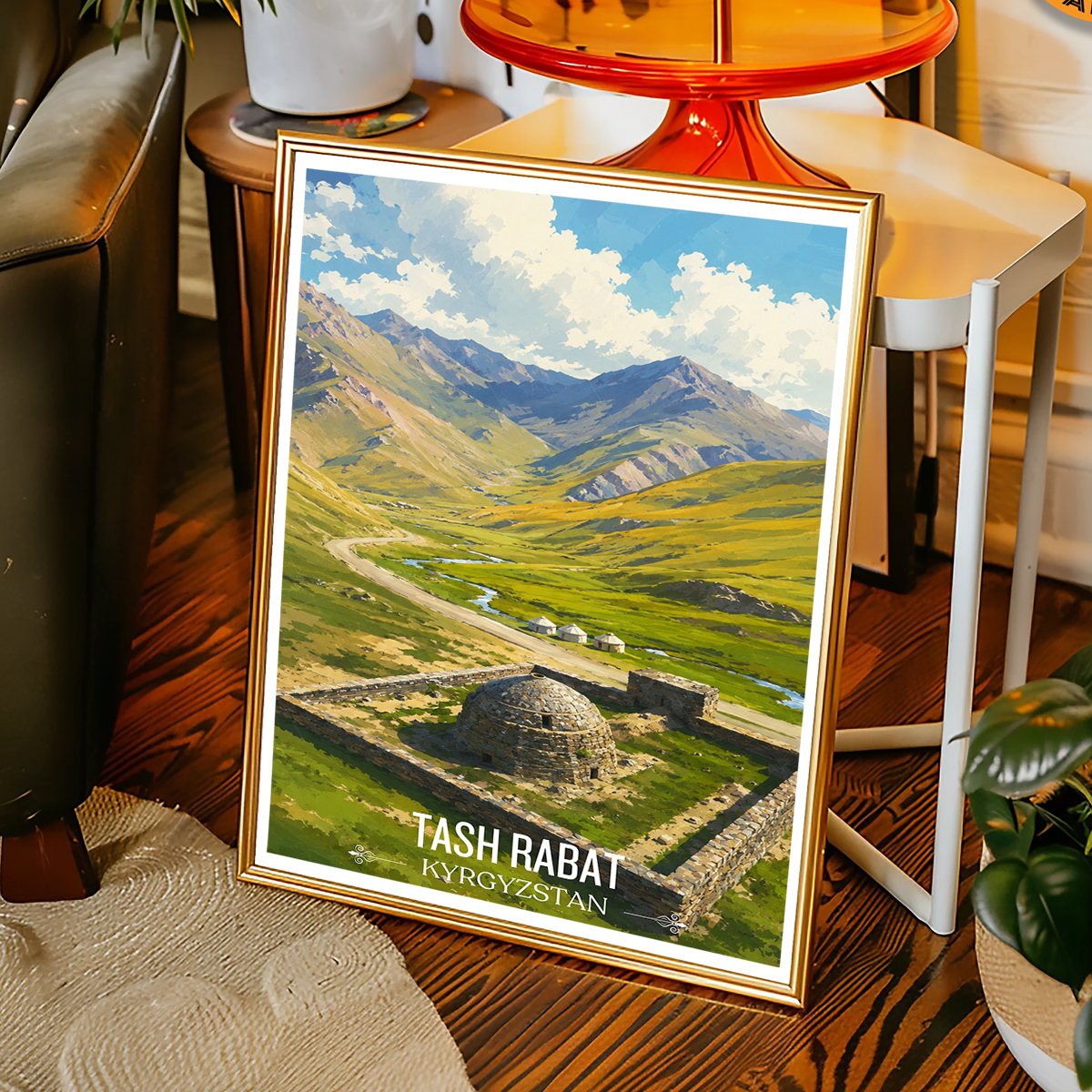 Tash Rabat - Kyrgyzstan - Travel Art Wall Deco Poster Print - Art Print - Travel Art Poster