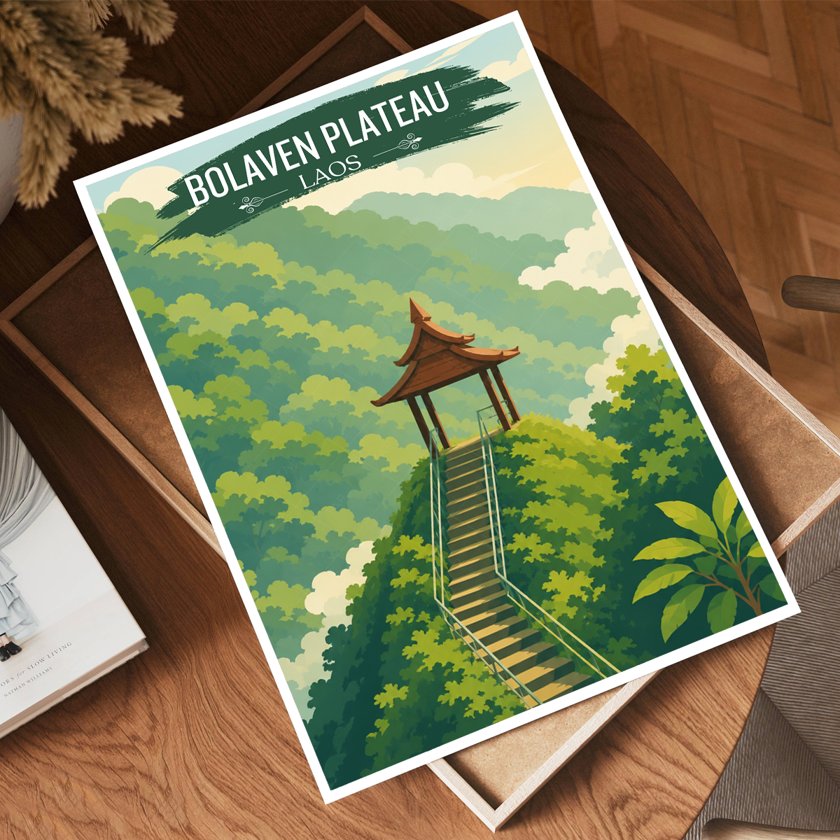 Bolaven Plateau - Laos - Travel Art Wall Decor Poster Print - Art Print - Travel Art Poster