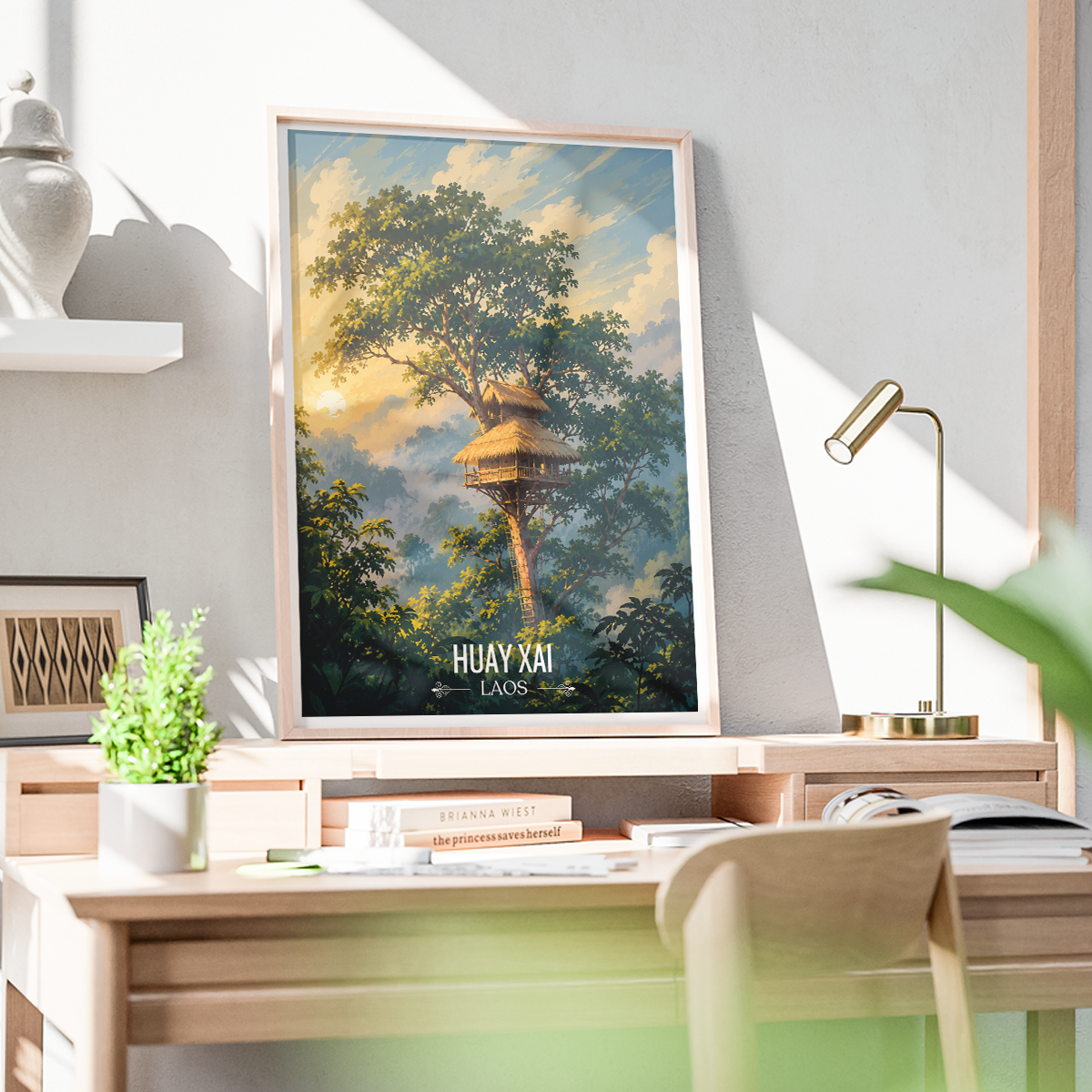 Huay Xai - Laos - Travel Art Wall Decor Poster Print - Art Print - Travel Art Poster