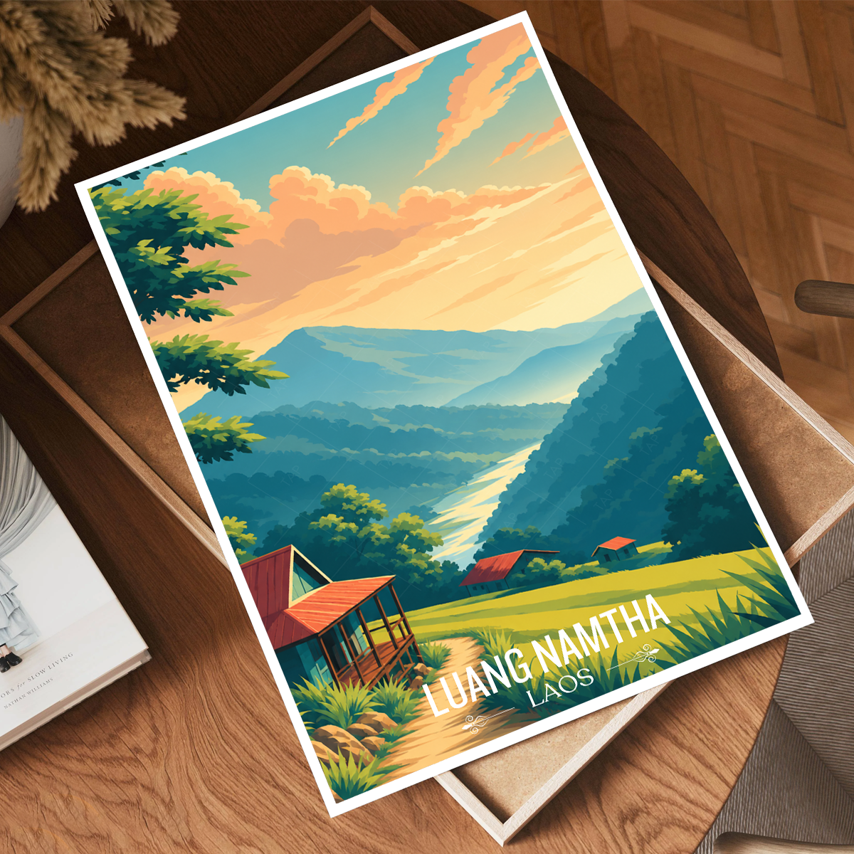 Luang Namtha - Laos - Travel Art Wall Decor Poster Print - Art Print - Travel Art Poster