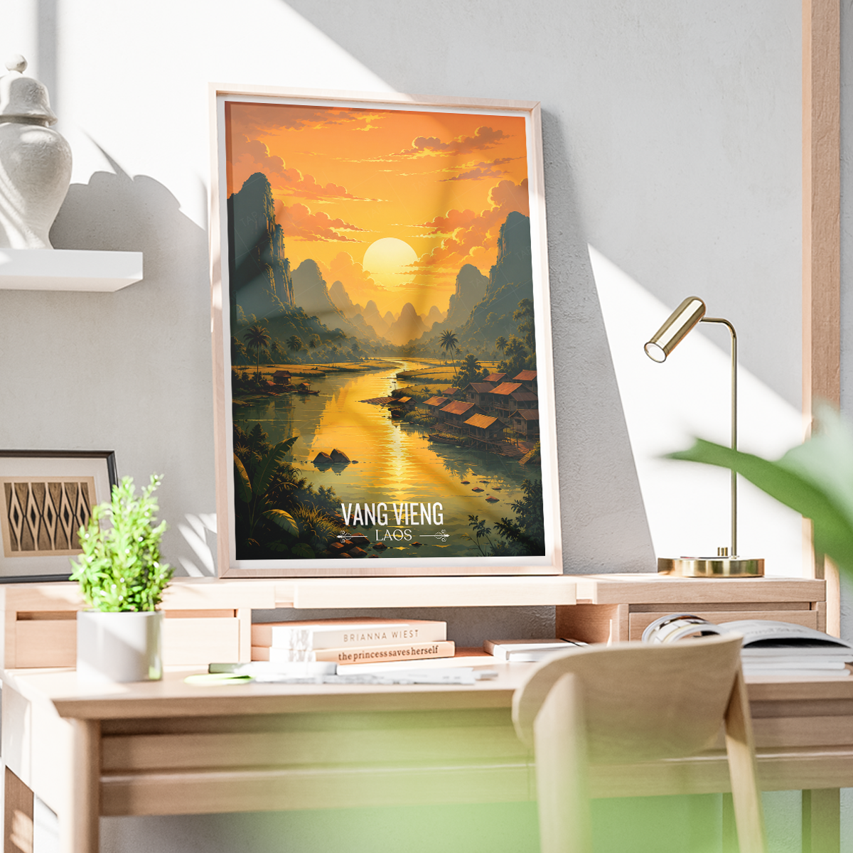 Vang Vieng - Laos - Travel Art Wall Decor Poster Print - Art Print - Travel Art Poster