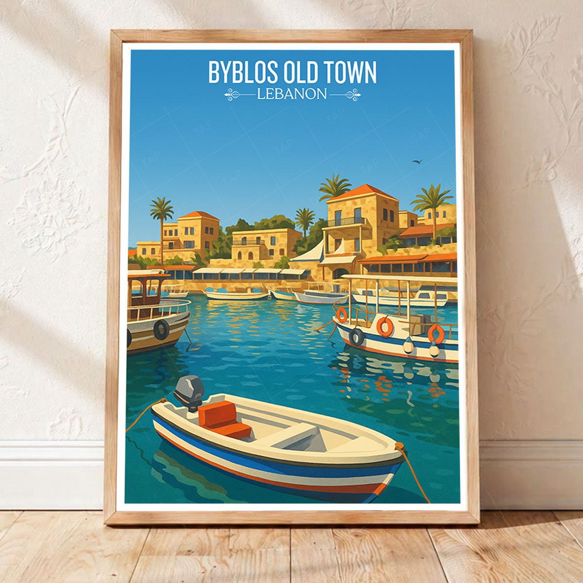 Byblos Old Town - Lebanon - Travel Art Wall Deco Poster Print - Art Print - Travel Art Poster