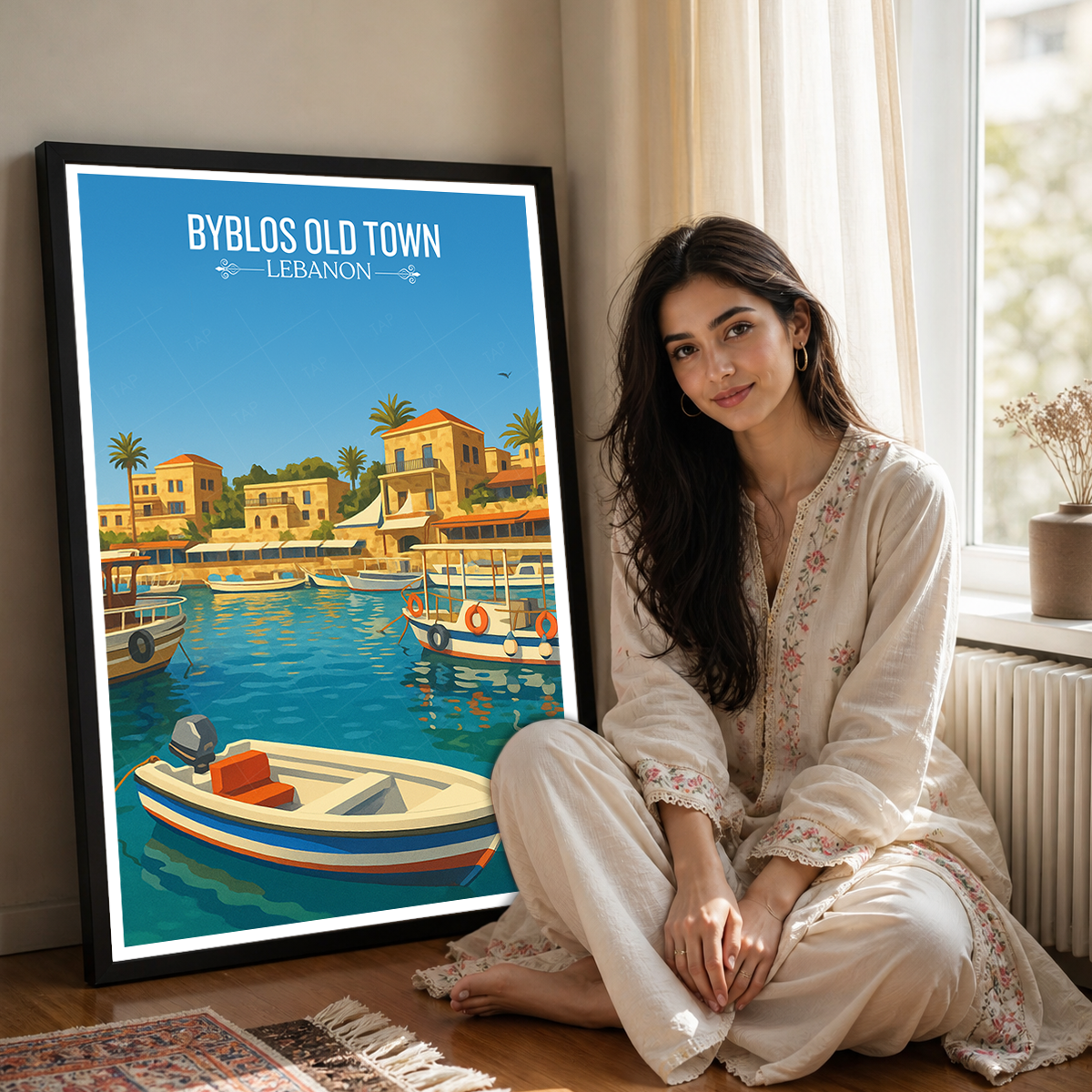 Byblos Old Town - Lebanon - Travel Art Wall Deco Poster Print - Art Print - Travel Art Poster