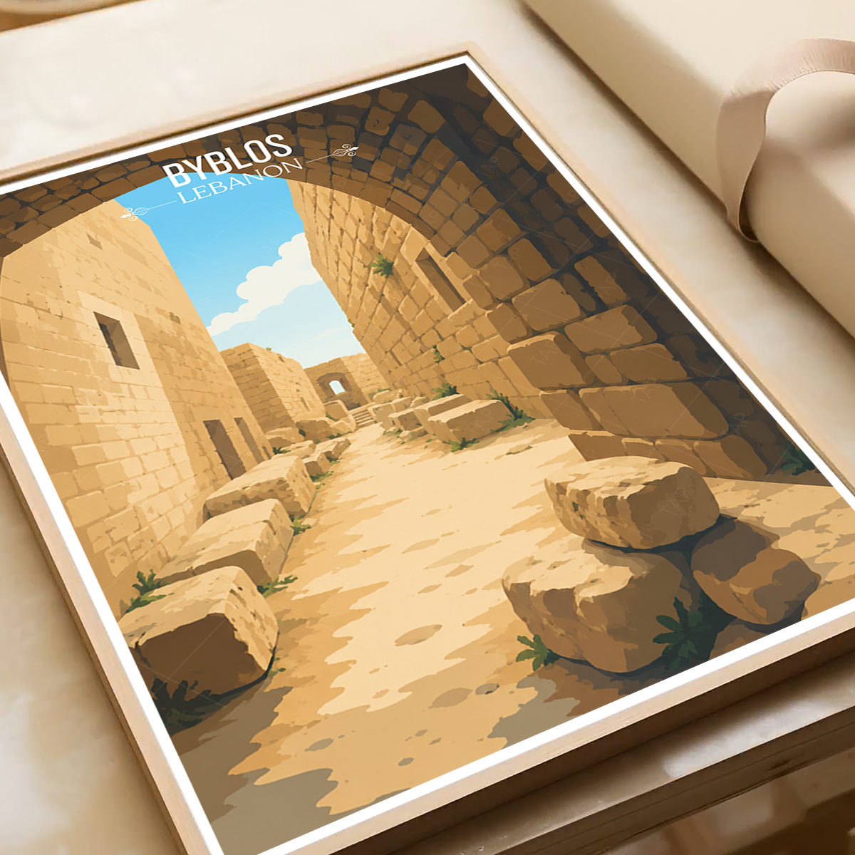 Byblos - Lebanon - Travel Art Wall Deco Poster Print - Art Print - Travel Art Poster