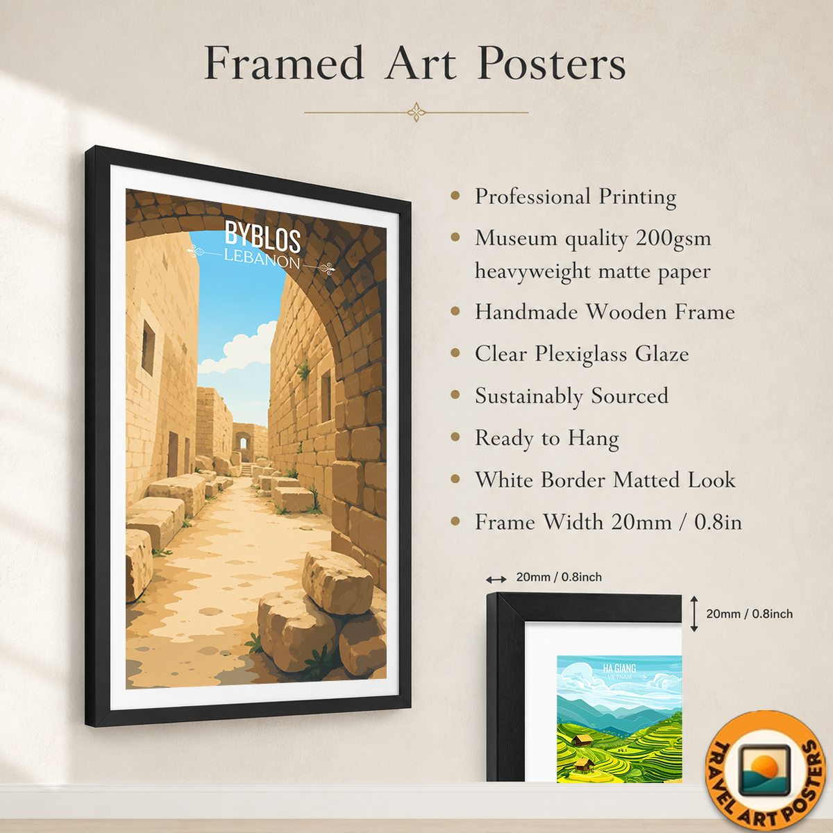 Byblos - Lebanon - Travel Art Wall Deco Poster Print - Art Print - Travel Art Poster