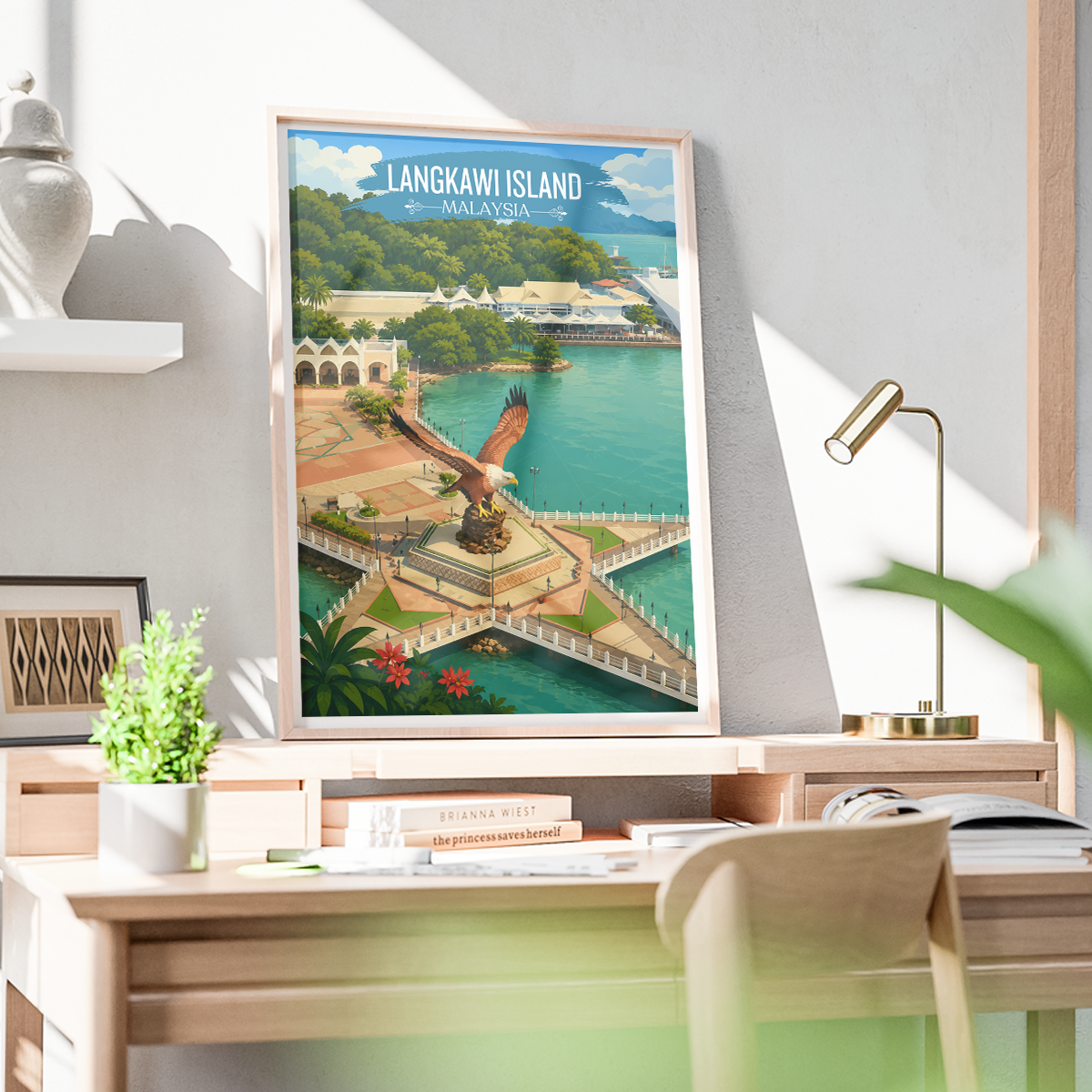 Langkawi Island - Malaysia - Travel Wall Art Deco Poster Print