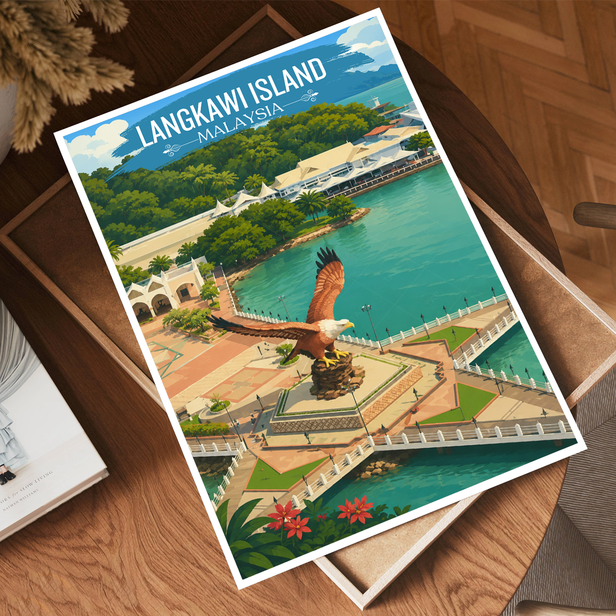 Langkawi Island - Malaysia - Travel Wall Art Deco Poster Print