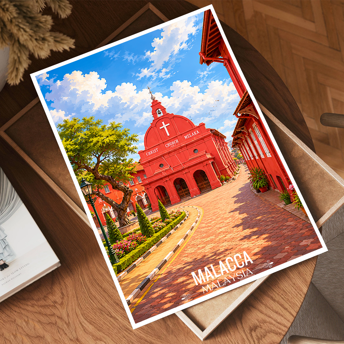Malacca - Malaysia - Travel Wall Art Deco Poster Print