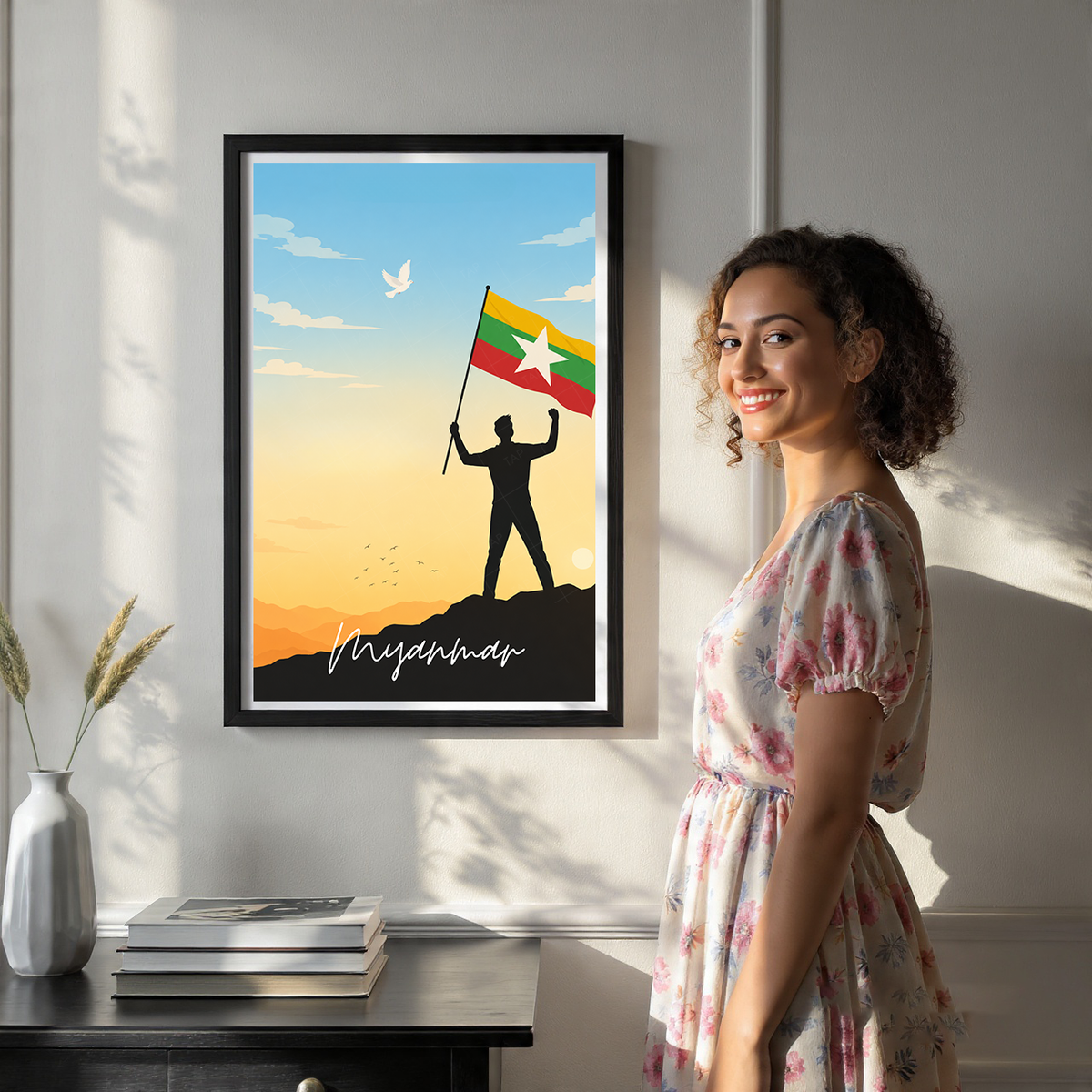 Myanmar - Travel Wall Art Deco Poster Print - Art Print - Travel Art Poster