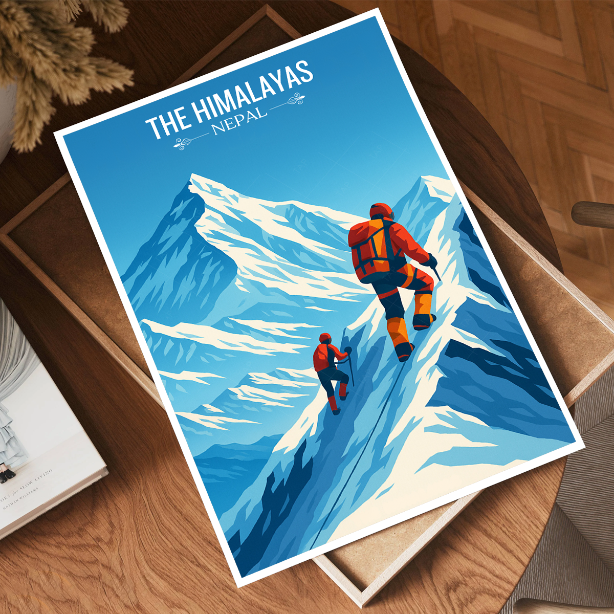 The Himalayas - Nepal - Travel Wall Art Deco Poster Print