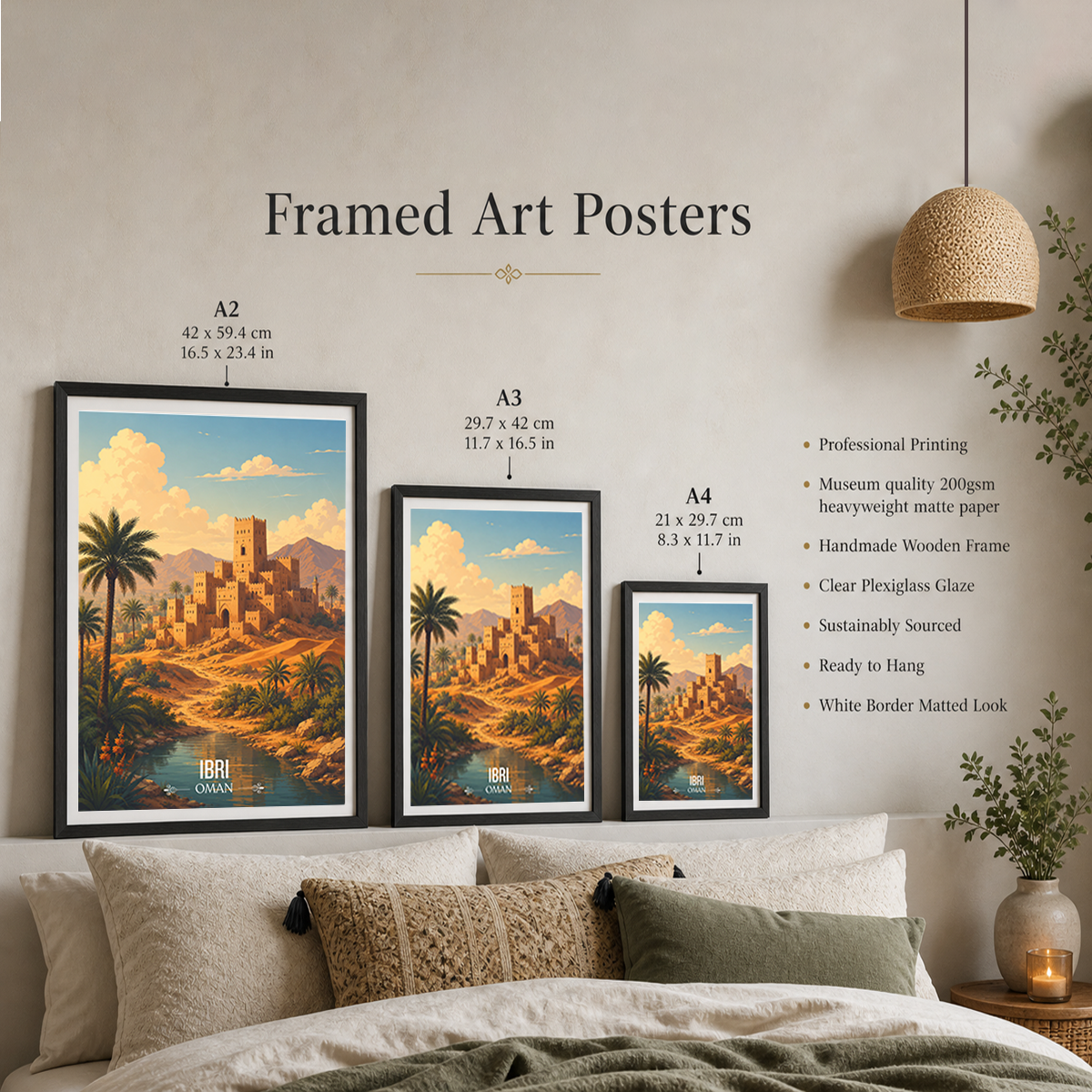 Ibri - Oman - Travel Art Wall Deco Poster - Art Print - Travel Art Poster