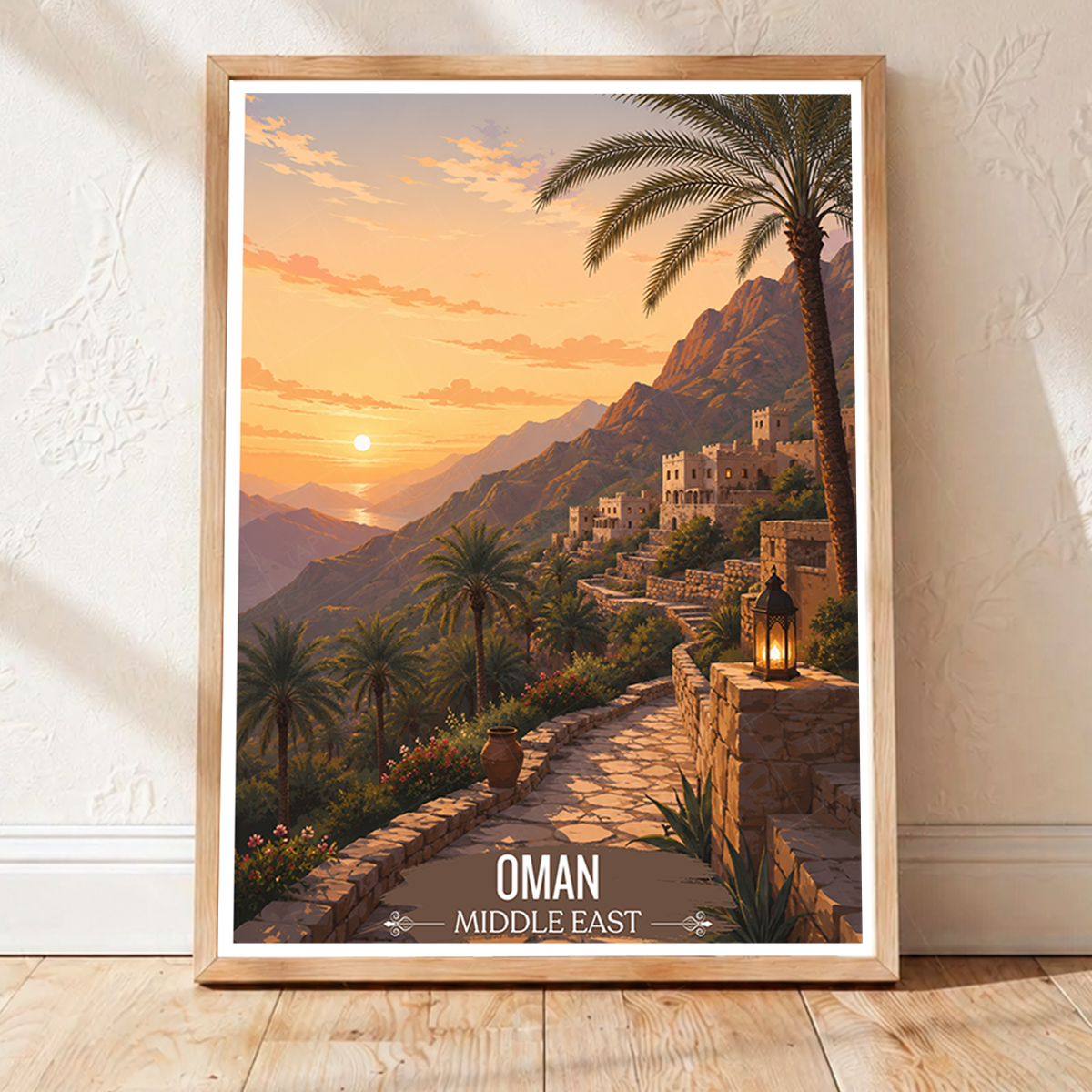 Majestic Oman - Travel Art Wall Deco Poster - Art Print - Travel Art Poster