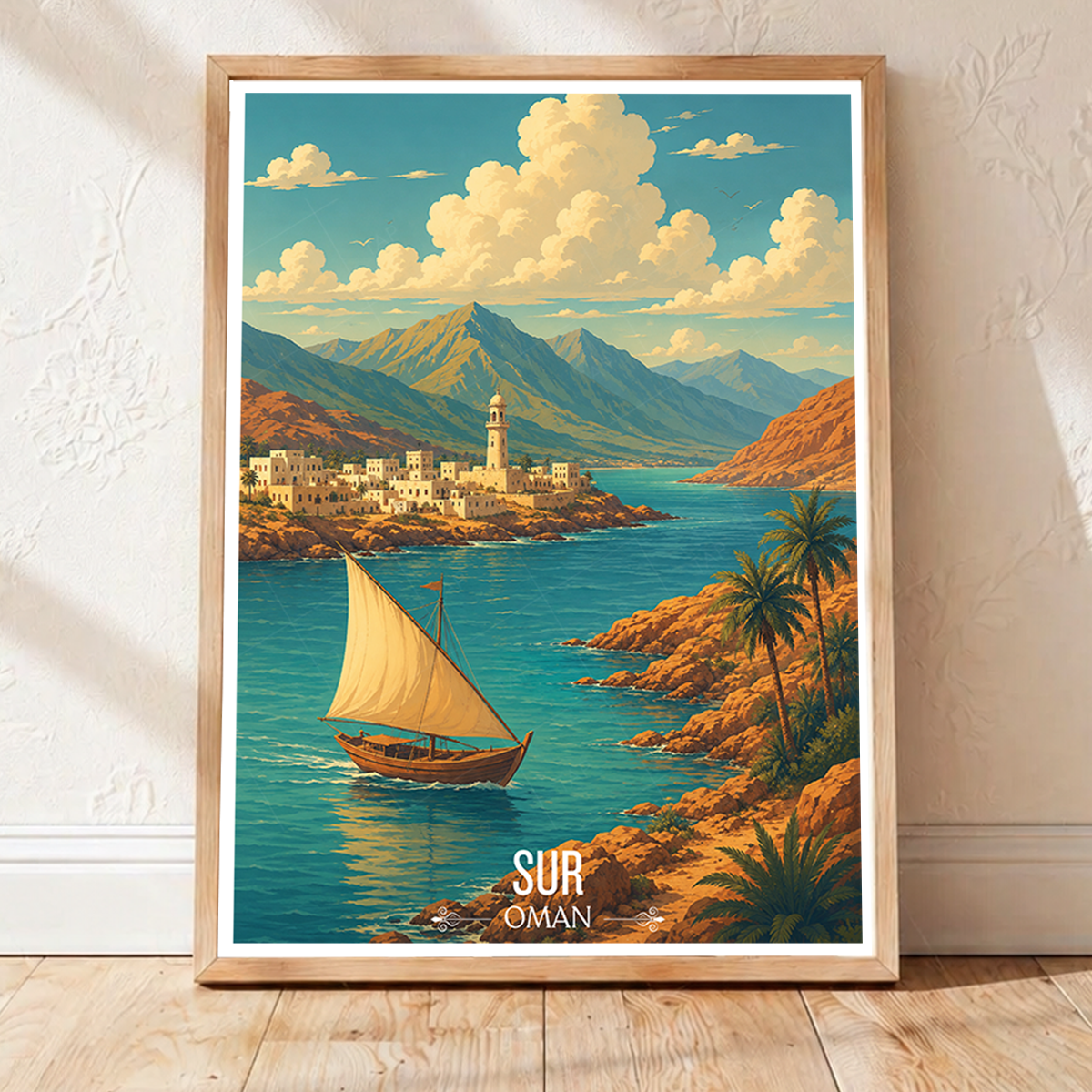 Sur - Oman - Travel Art Wall Deco Poster - Art Print - Travel Art Poster