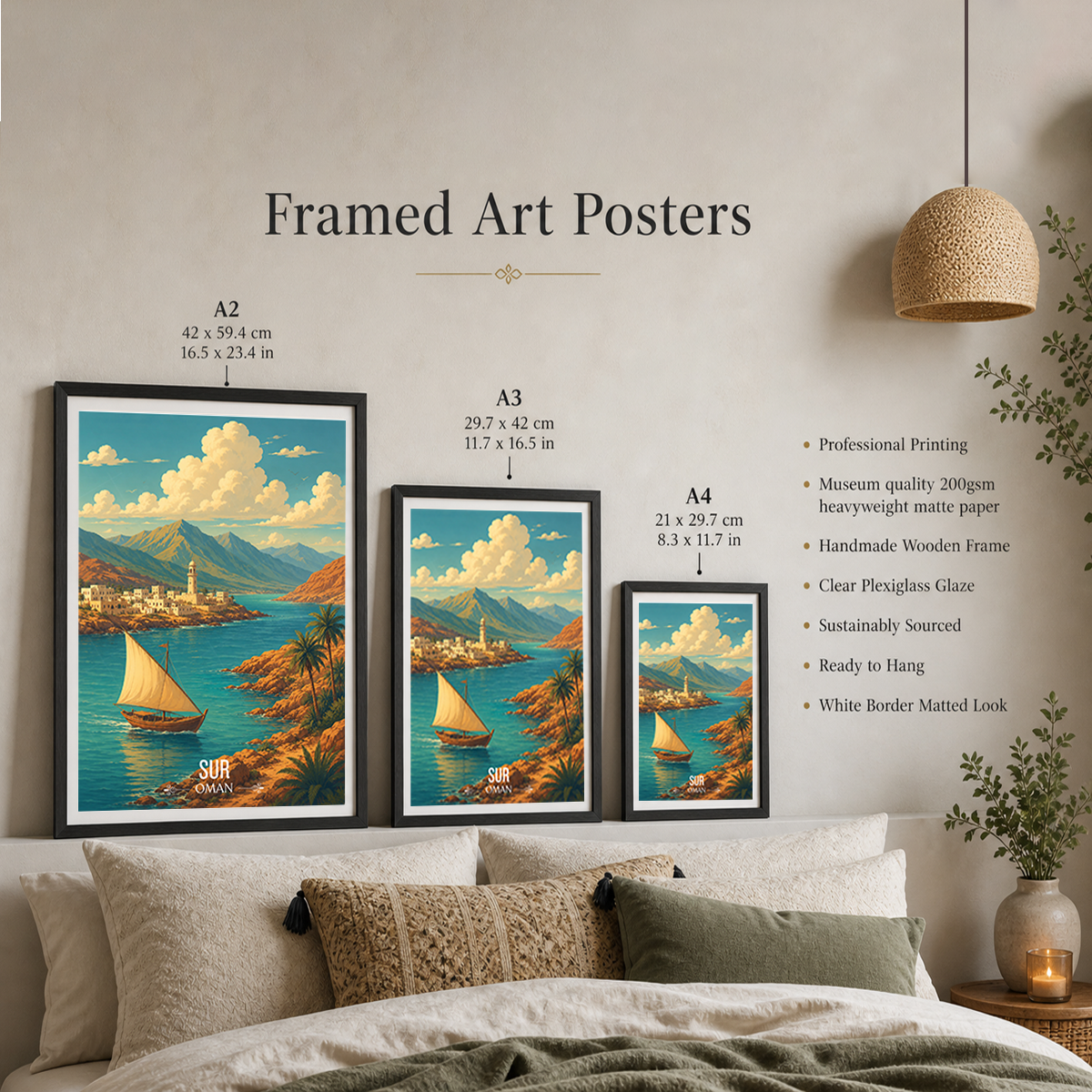 Sur - Oman - Travel Art Wall Deco Poster - Art Print - Travel Art Poster