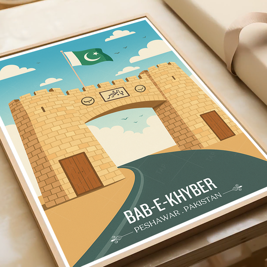 Bab-e-Khyber - Peshawar - KPK - Travel Wall Art Print - - Travel Art Poster