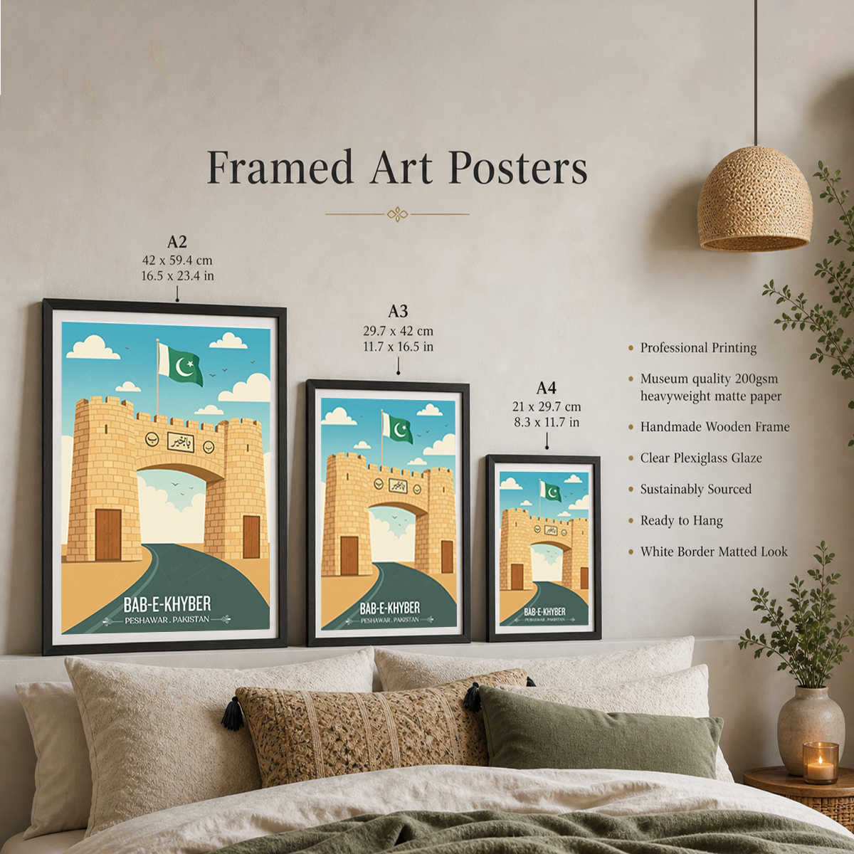 Bab-e-Khyber - Peshawar - KPK - Travel Wall Art Print - - Travel Art Poster