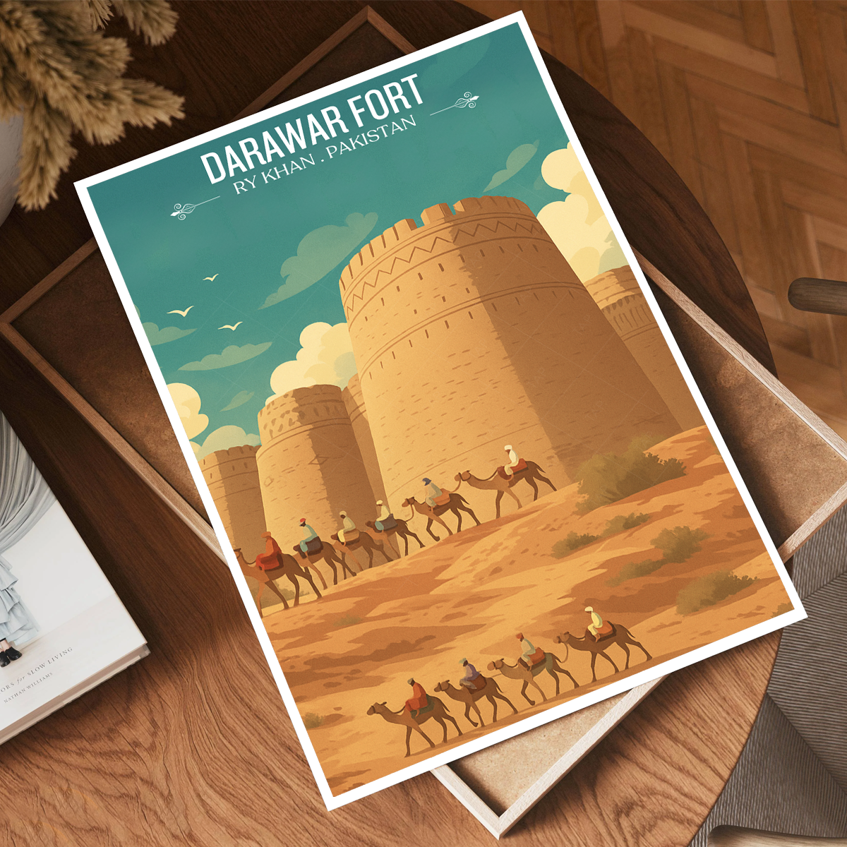 Darawar Fort - Rahim Yar Khan - Punjab - Travel Wall Art Print - - Travel Art Poster